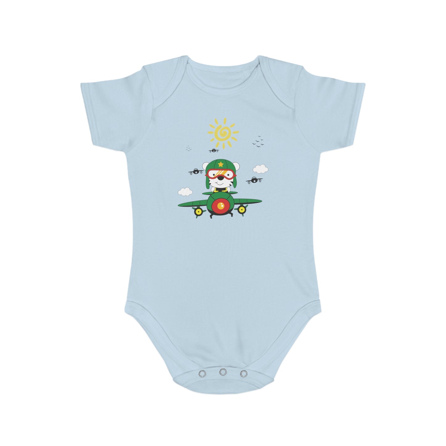 Pilot Vibes design baby bodysuit