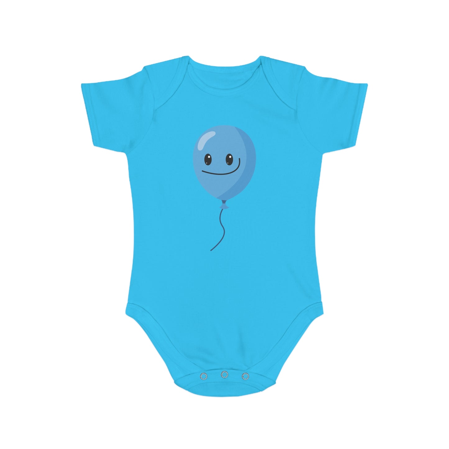 Playful Blue Balloon Baby Bodysuit