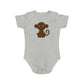 Cheeky Monkey design baby bodysuit