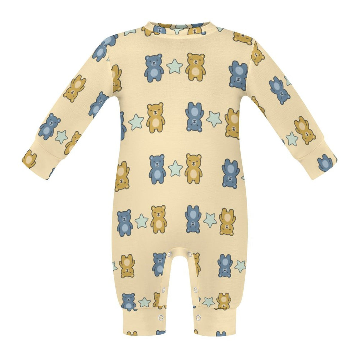 Baby Bear Print Long Sleeve Romper