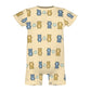 Cute Teddy Bear Short Sleeve Baby Bodysuit | 180gsm