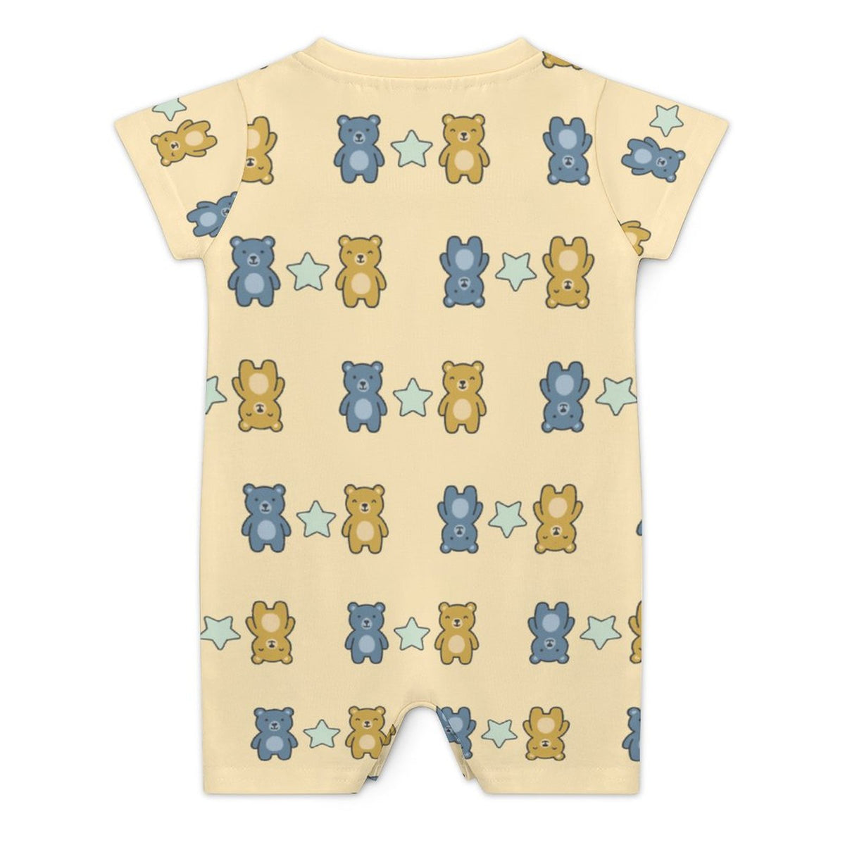 Cute Teddy Bear Short Sleeve Baby Bodysuit | 180gsm