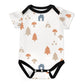 Baby White Forest Pattern Cotton Bodysuit