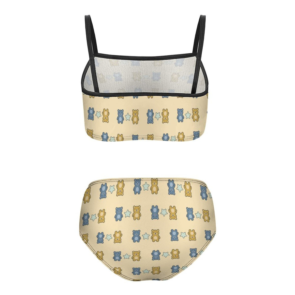 Cute Teddy Bear Girls Two-Piece Swimsuit | Custom AOP