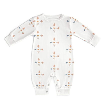 200GSM Baby Geometric Long Sleeve Romper