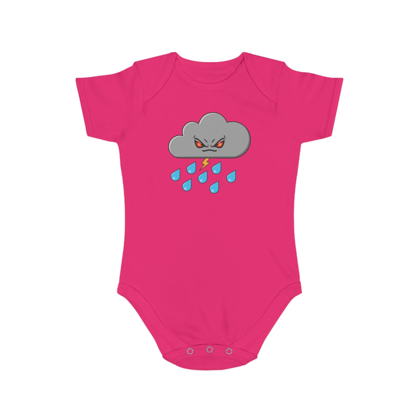 Angry Cloud design Cotton baby  bodysuit