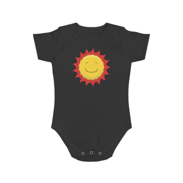 Happy Sun Vibes design baby bodysuit