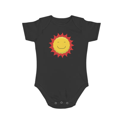 Happy Sun Vibes design baby bodysuit