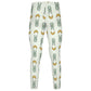 Girls Cute Bunny & Moon Print Yoga Leggings