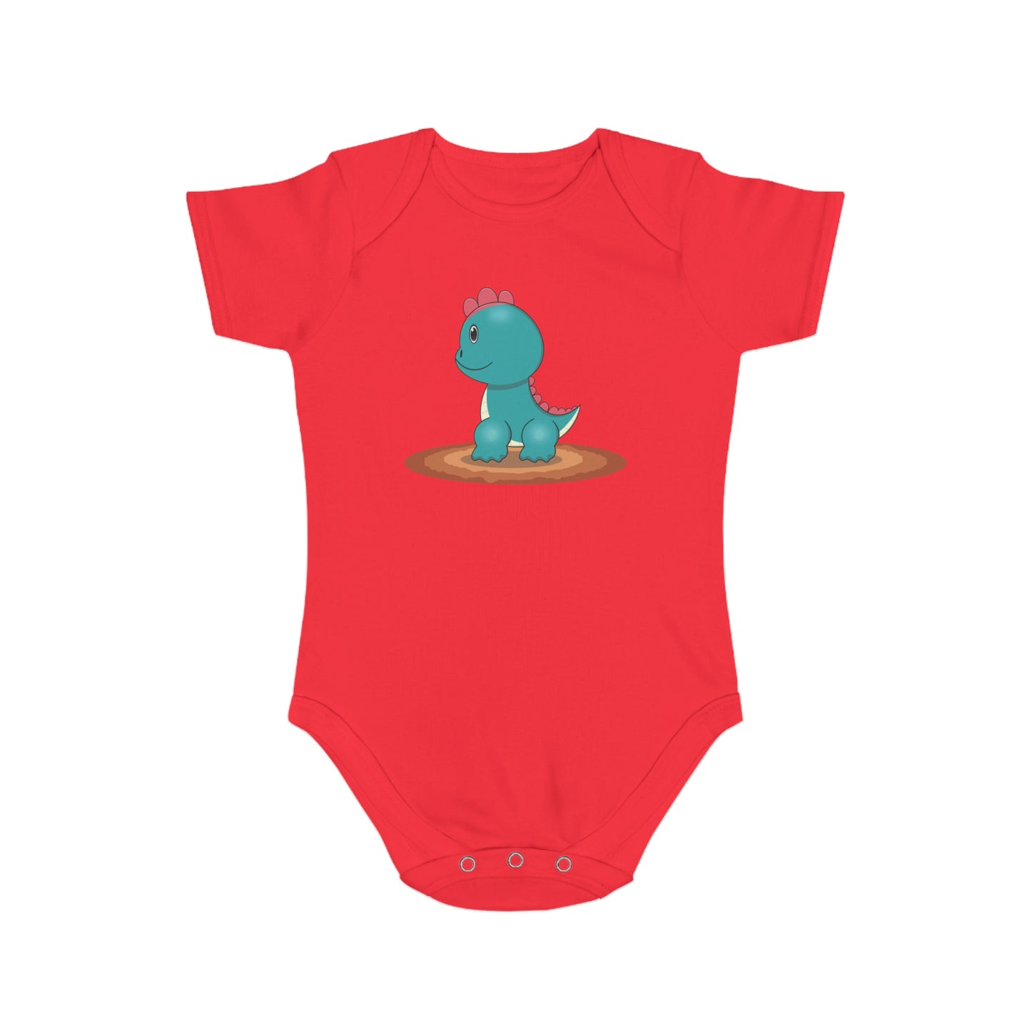 Cute Dinosaur Short Sleeve Baby Bodysuit - Perfect Gift for Baby Showers