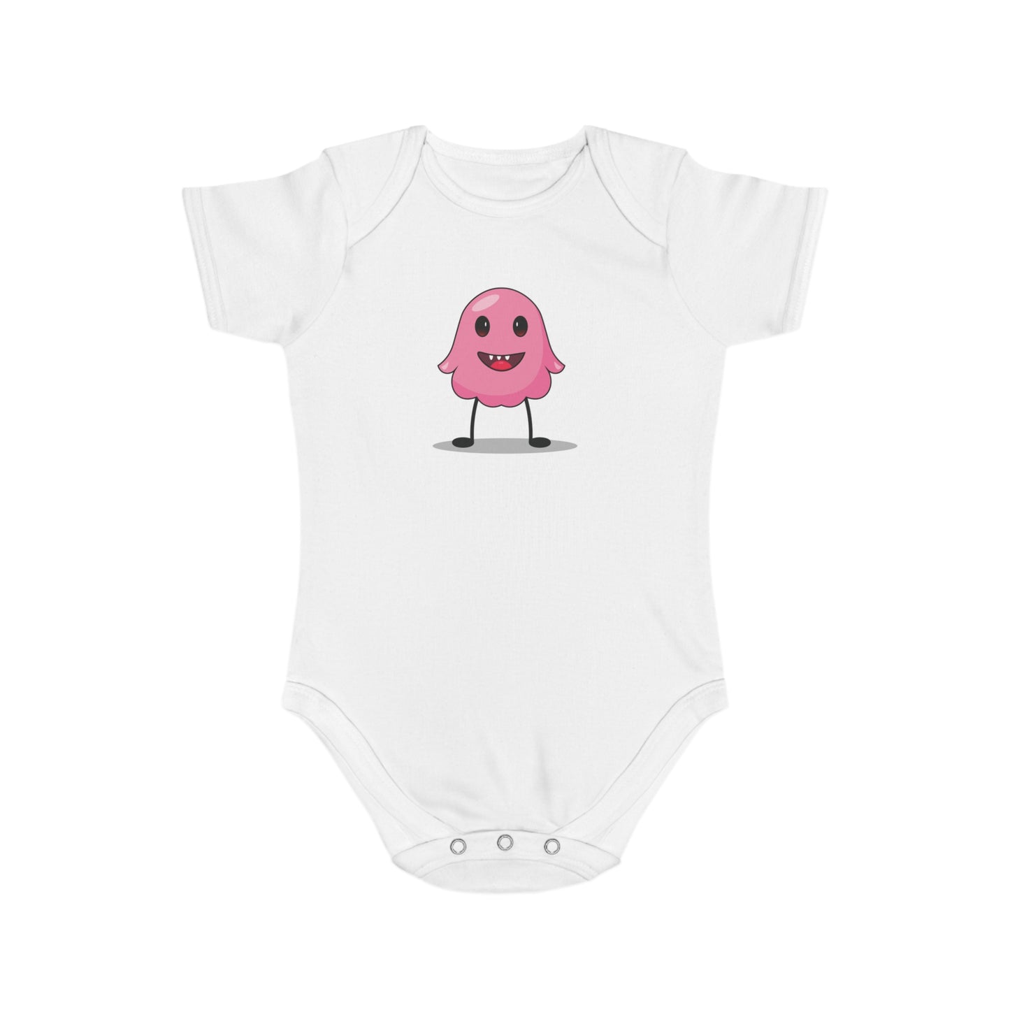 Pink Monster design baby  bodysuit