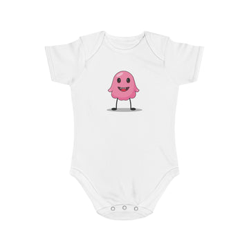 Pink Monster design baby  bodysuit