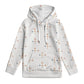 160GSM Kids' White Geometric Patterned Pullover