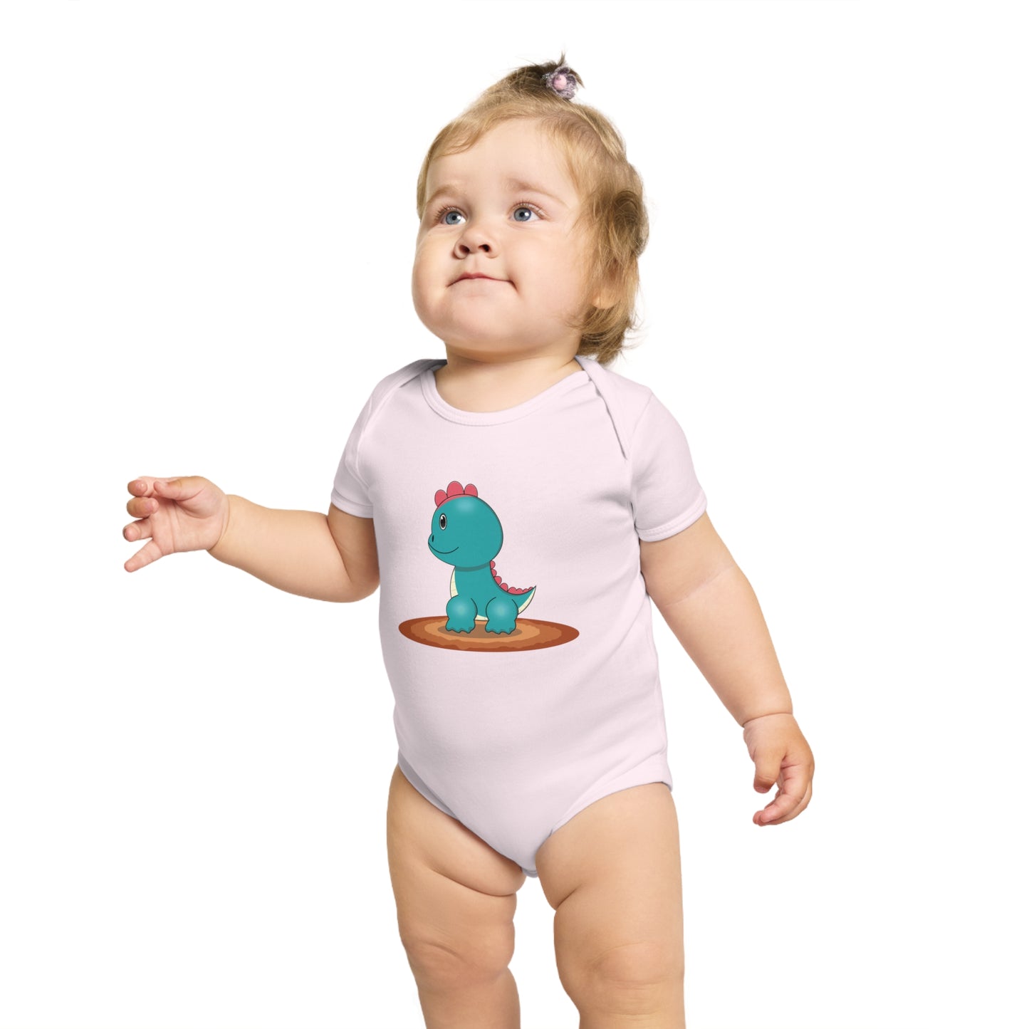 Cute Dinosaur Short Sleeve Baby Bodysuit - Perfect Gift for Baby Showers