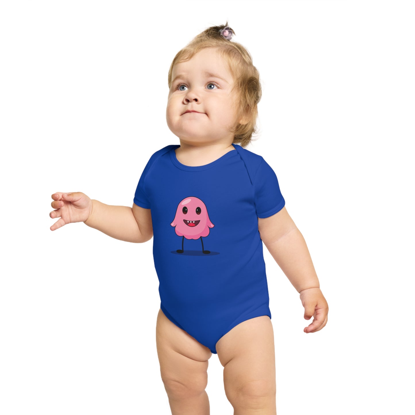 Pink Monster design baby  bodysuit