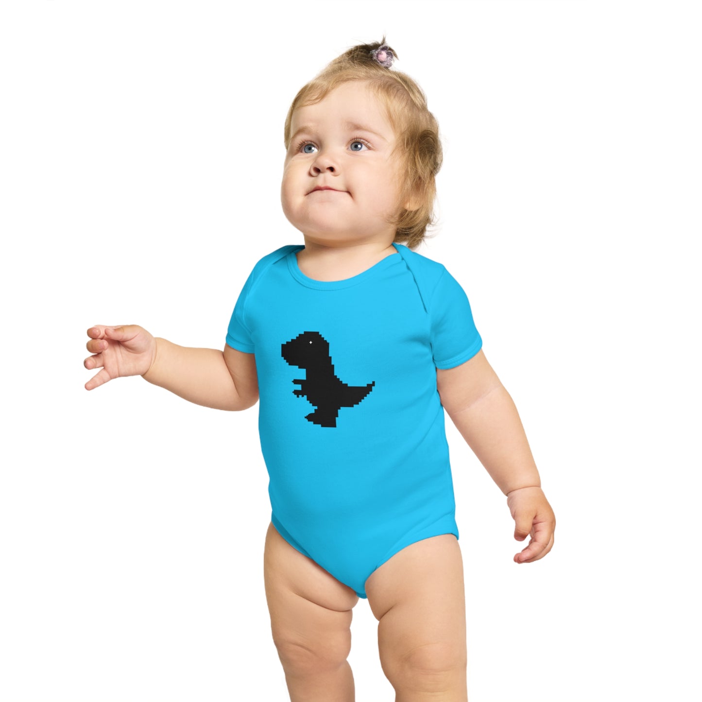 Pixel Dino design baby  bodysuit