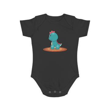 Cute Dinosaur Short Sleeve Baby Bodysuit - Perfect Gift for Baby Showers