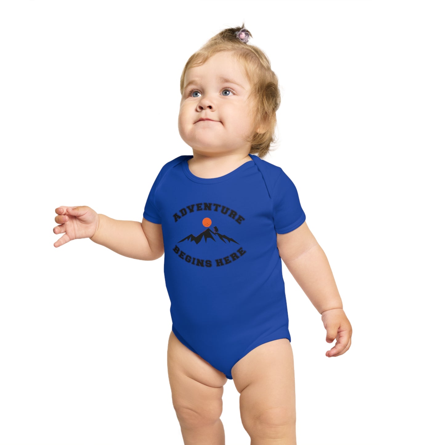 Adventure Begins Here Baby Bodysuit