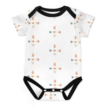 Baby Geometric Print Cotton Short Sleeve Onesie