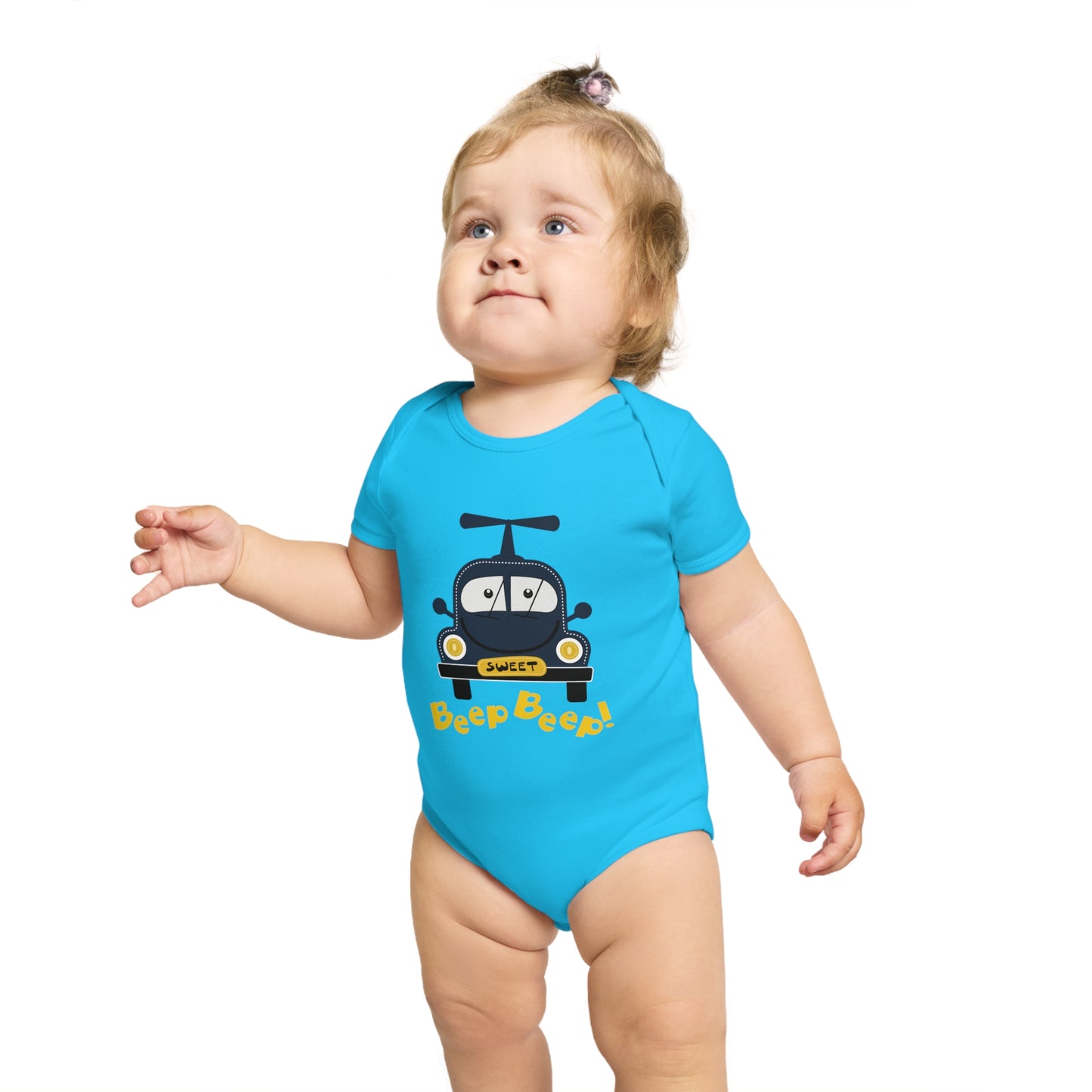 Sweet Beep Ride design baby  bodysuit