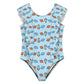 Custom Girls Hawaiian Ruffle Swimsuit | All-Over Print