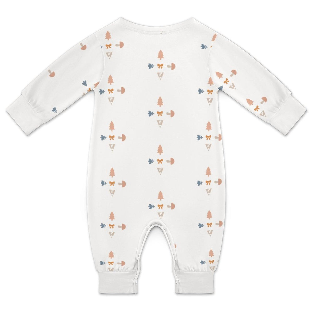 Infant Geometric Print Cotton Long Sleeve Bodysuit