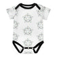 Geometric Star Cotton Short Sleeve Baby Onesie