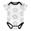 Geometric Star Cotton Short Sleeve Baby Onesie