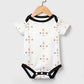 Baby Geometric Print Cotton Short Sleeve Onesie