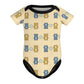 Cute Teddy Bear Short Sleeve Baby Romper | 220gsm