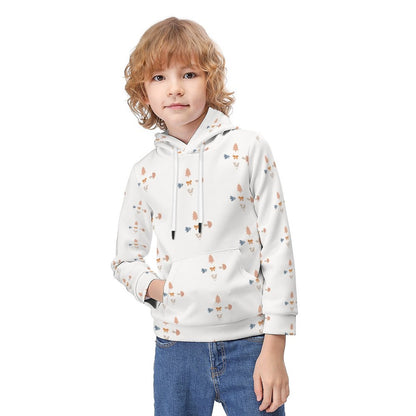 Kids' Geometric Print Pullover Hoodie