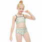 Cute Bunny & Moon Cami Bikini Set for Girls | AOP