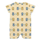 Cute Baby Short Sleeve Bear Print Romper
