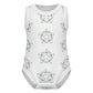 Baby Star Floral Print Sleeveless Cotton Romper