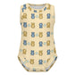 Baby Bear Print Sleeveless Romper
