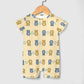 Cute Baby Short Sleeve Bear Print Romper