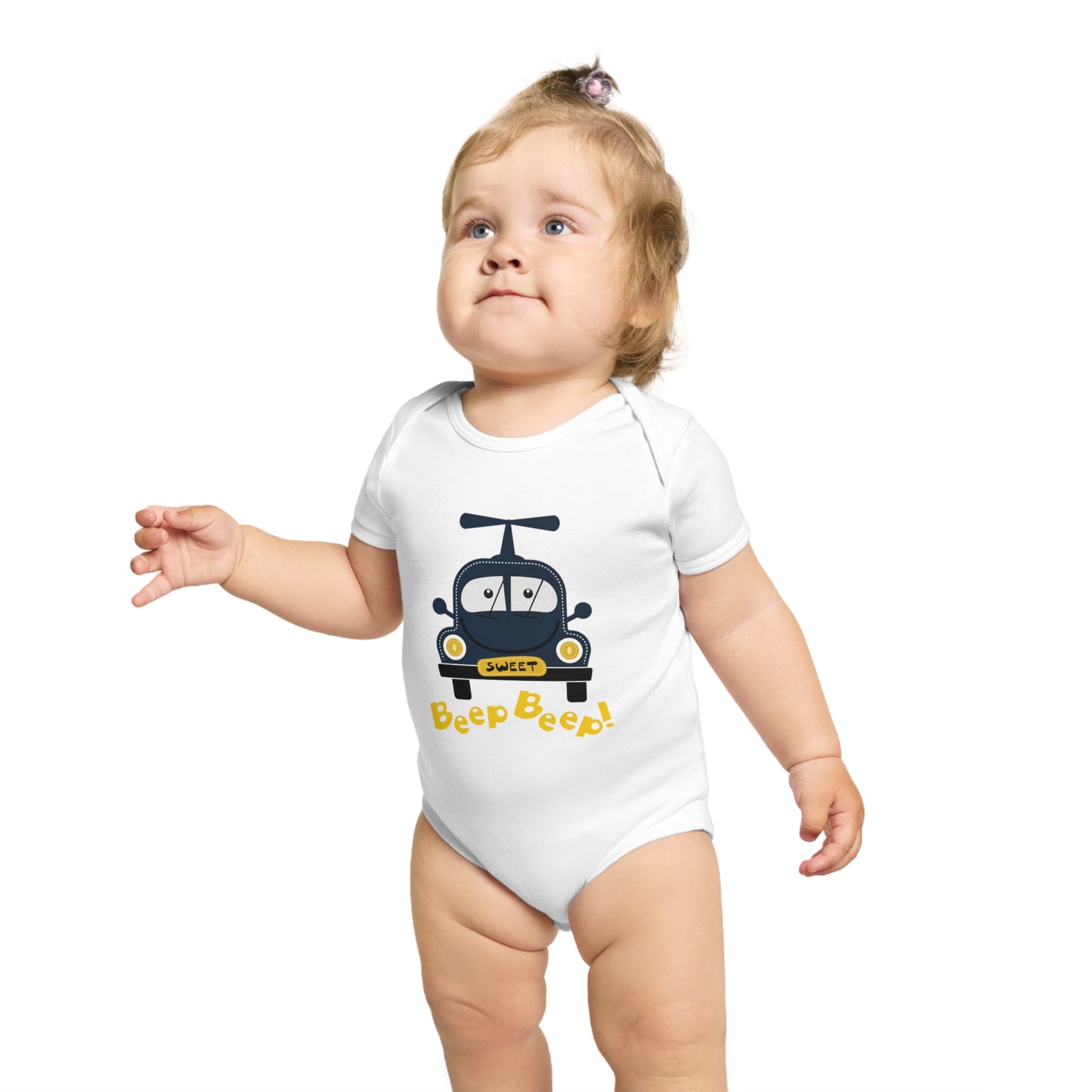 Sweet Beep Ride design baby  bodysuit