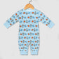 Outer Space Rocket Long Sleeve Baby Romper | 180gsm
