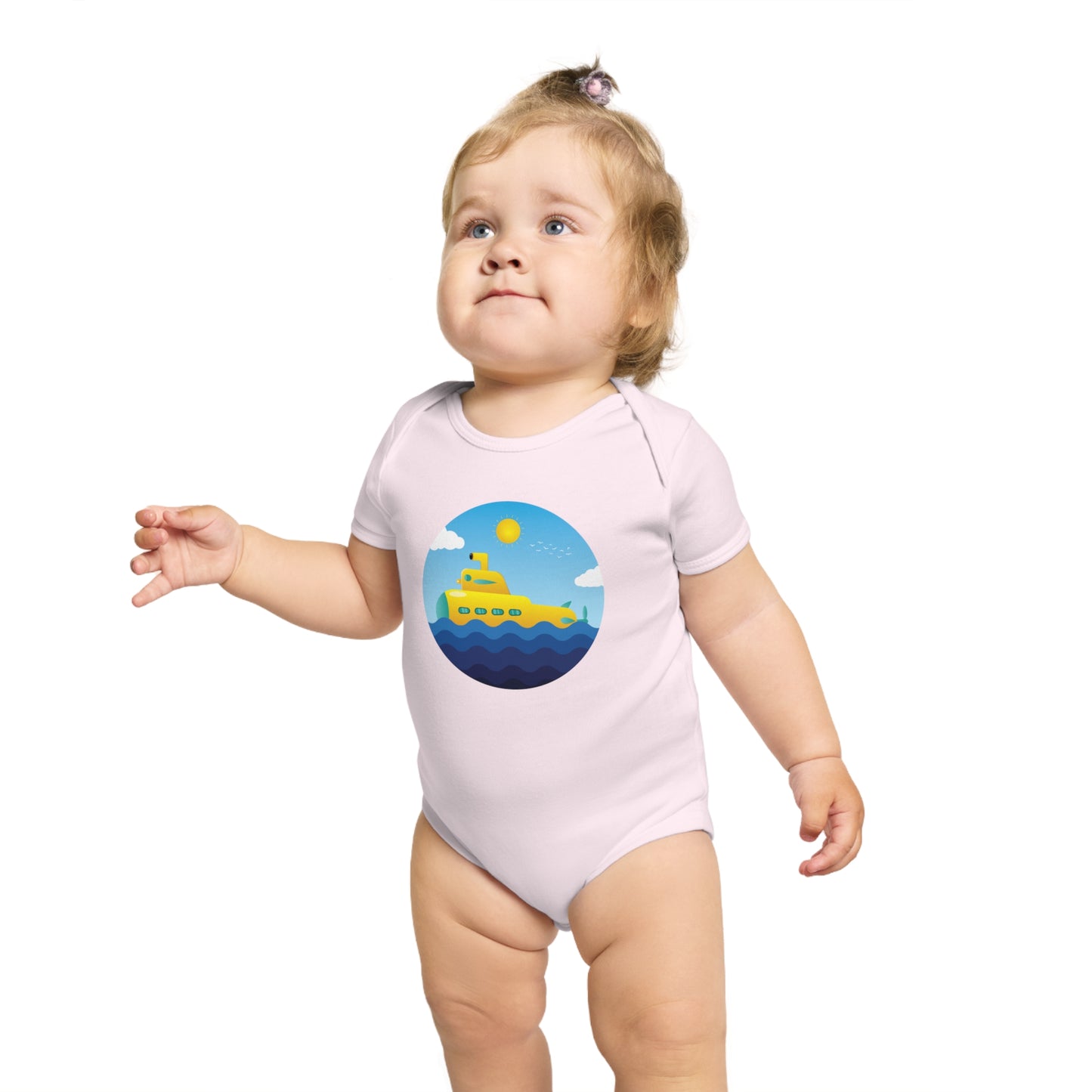 Sunny Submarine design baby  bodysuit