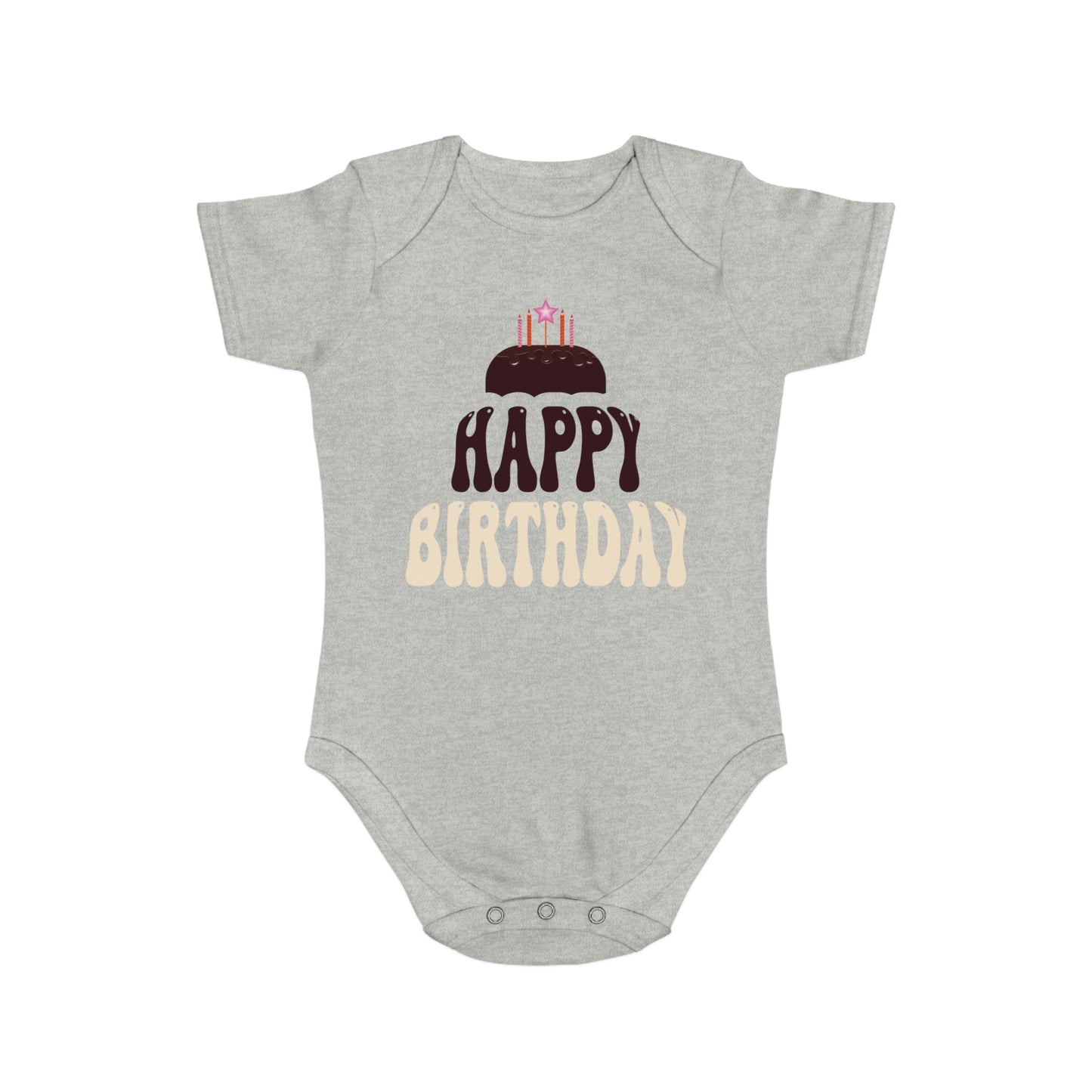 Birthday Vibes design baby bodysuit for birthday gift