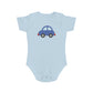 Happy Blue Car design baby bodysuit