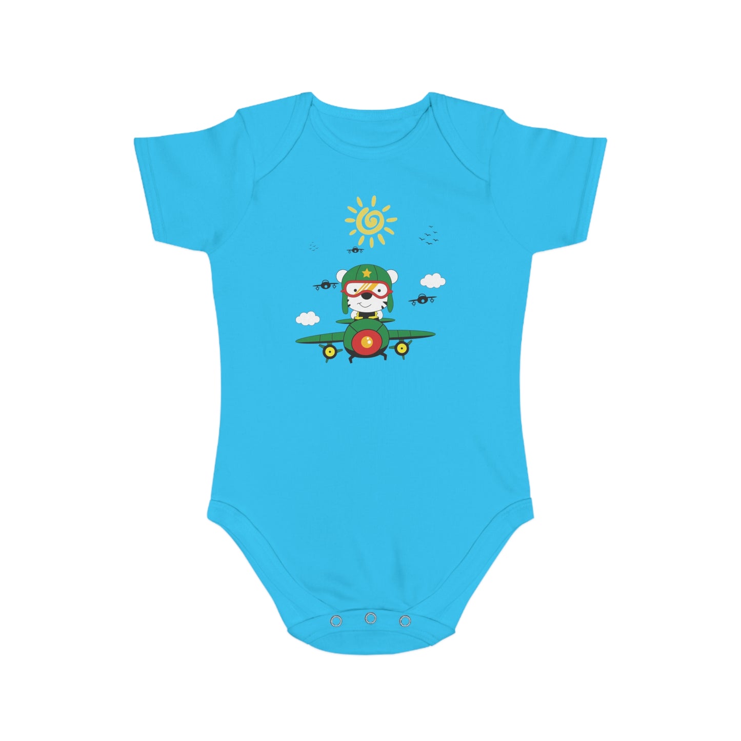 Pilot Vibes design baby bodysuit