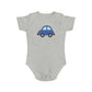 Happy Blue Car design baby bodysuit