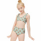 Cute Fox Print Tie-Strap Bikini Set for Girls | Custom AOP