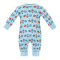 Outer Space Rocket Long Sleeve Baby Romper | 180gsm