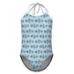 Outer Space Rocket Spaghetti Strap Girls Swimsuit