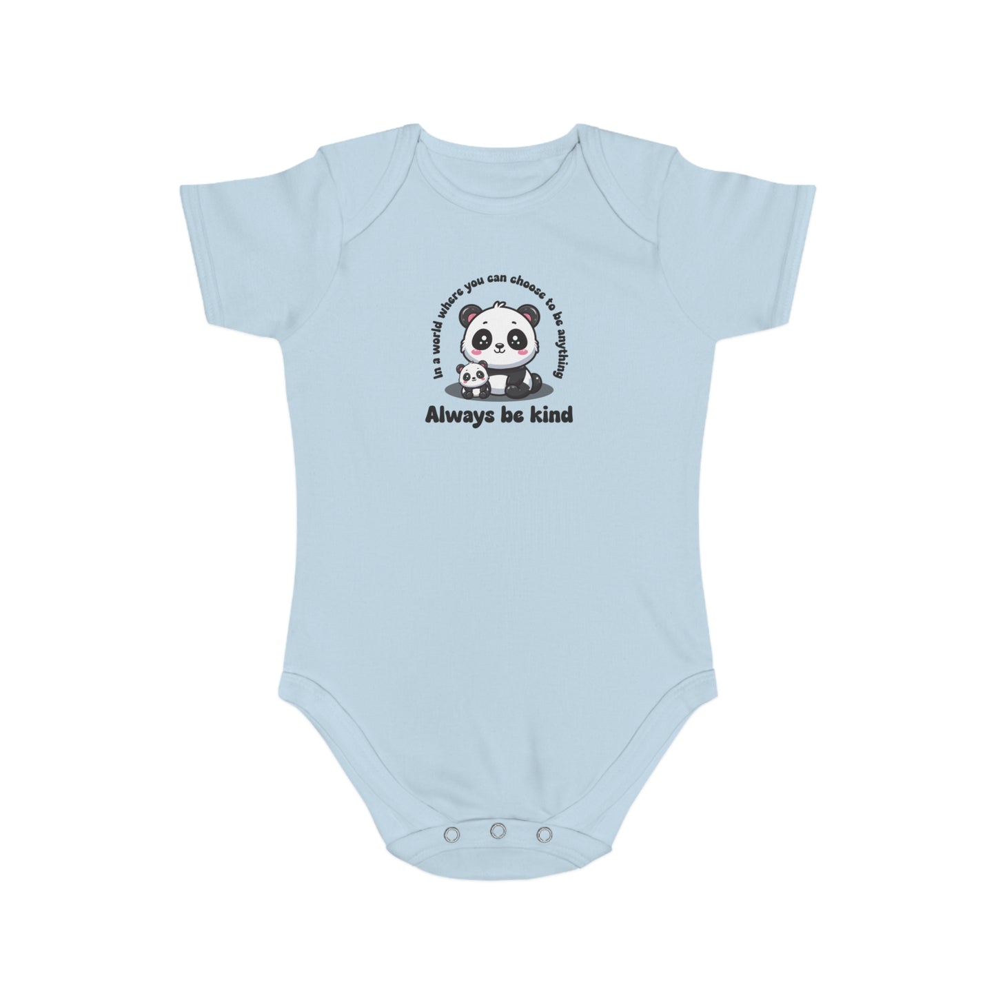 Cute Panda Love design baby bodysuit