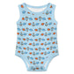 200gsm Baby Sleeveless Romper | Custom All-Over Print