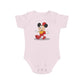 Cheerful Mouse design baby bodysuit