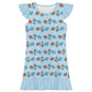200gsm Girls Ruffle Nightgown | Custom All-Over Print